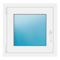 Fenster 64x63 cm Weiß